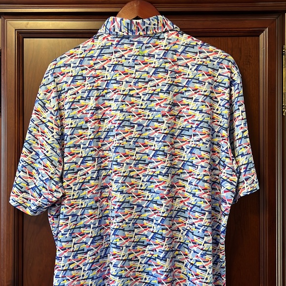 Brand New Tailor Byrd Golf Inspired Multicolor Quick Dry, Moisture Wicking Polo! - Picture 2 of 8